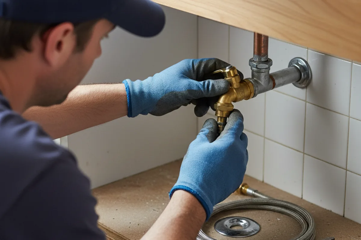 Shutoff valve and fitting work during Repiping in Mount Berry